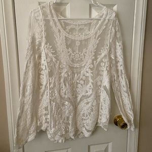 Lace long sleeve top